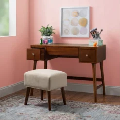 Viola Vanity Set Brown - Linon -Furniture Haven Shop GUEST f683aa9a 7dd2 4d18 b626 8e5768a05720