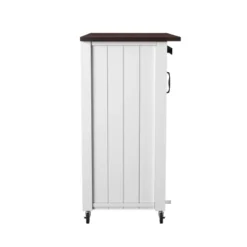 Lashire Barn Door Kitchen Cart Dark Brown/White - Aiden Lane 11 Lashire Barn Door Kitchen Cart Dark Brown/White - Aiden Lane -Furniture Haven Shop GUEST f6b8d027 6255 48d0 aa22 319935b973f0
