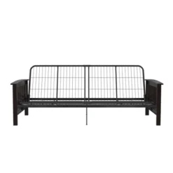 Full Brixen Wood Arm Metal Futon Frame With 6" Mattress - Room & Joy 30 Full Brixen Wood Arm Metal Futon Frame With 6" Mattress - Room & Joy -Furniture Haven Shop GUEST f73daafc 27e1 4e5e 986e 7b27f151ff28