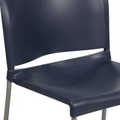 Flash Furniture HERCULES Series 880 Lb. Capacity Navy Full Back Contoured Stack Chair With Gray Powder Coated Sled Base -Furniture Haven Shop GUEST f7a63232 2b01 46bf 8278 826ccd4b4f59