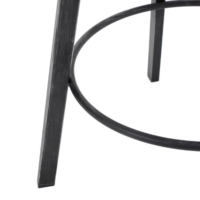 Set Of 2 Alanis Modern Industrial Firwood Adjustable Height Swivel Barstools Natural/Black Brushed Silver - Christopher Knight Home 4 Set Of 2 Alanis Modern Industrial Firwood Adjustable Height Swivel Barstools Natural/Black Brushed Silver - Christopher Knight Home - Image 4