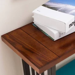 Ironcraft Hall Stand - Mission Oak - Leick Home -Furniture Haven Shop GUEST f8a3a0e7 f7c2 436e 8793 f622ce79ac0d