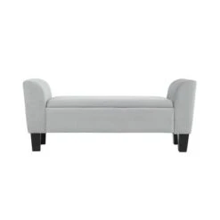Simple Relax Bedroom Velvet Bench With Storage In Gray -Furniture Haven Shop GUEST f9146b24 3e5d 4133 9045 176217a8177d