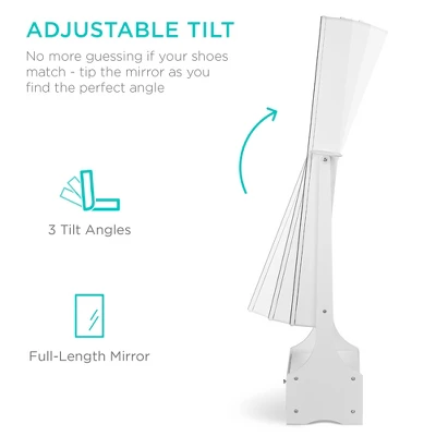 Best Choice Products Full Length LED Mirrored Jewelry Storage Organizer Cabinet W/ Interior & Exterior Lights 5 Best Choice Products Full Length LED Mirrored Jewelry Storage Organizer Cabinet W/ Interior & Exterior Lights - Image 5