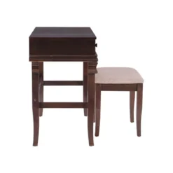 Home Angela Vanity Set Walnut - Linon -Furniture Haven Shop GUEST fb2db262 ac65 478b bc1d c4026e35279a