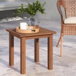Tangkula 1PC/2PCS Patio Hardwood End Table Square Side Table With Slatted Tabletop Small Coffee Bistro Table Indoor Outdoor Side Table 14 Tangkula 1PC/2PCS Patio Hardwood End Table Square Side Table With Slatted Tabletop Small Coffee Bistro Table Indoor Outdoor Side Table -Furniture Haven Shop GUEST fb61a4ab 700e 4b75 b02e 9dee4ebd4a80