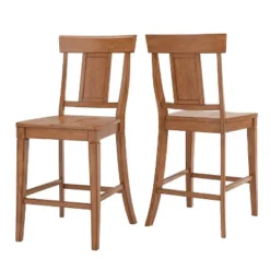 Set Of 2 24" South Hill Panelled Back Counter Chair - Inspire Q -Furniture Haven Shop GUEST fbea318e e385 403e 8e69 dc5890ca878a