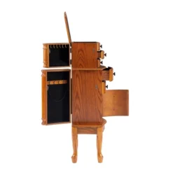 Marie Jewelry Armoire Oak - Powell Company -Furniture Haven Shop GUEST fc080d4f ddd1 437c 91ee bc1ee9ab38cb