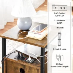 Yaheetech 2-Drawer End Table With Charging Outlets And USB Ports 10 Yaheetech 2-Drawer End Table With Charging Outlets And USB Ports -Furniture Haven Shop GUEST fc820f74 a8c7 4d92 86dd e10b9c6fcd8a