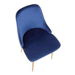 Set Of 2 Marcel Contemporary Dining Chair Gold/Blue Velvet - LumiSource -Furniture Haven Shop GUEST fce69db9 98b6 4f00 9c8d 9d1b9a7cae3b