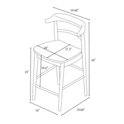Kaysville Curved Back Wood Counter Height Barstool - Threshold™ Designed With Studio McGee 15 Kaysville Curved Back Wood Counter Height Barstool - Threshold™ Designed With Studio McGee -Furniture Haven Shop GUEST fd10f3f7 c840 492c 99c3 22fe1ea36f2d
