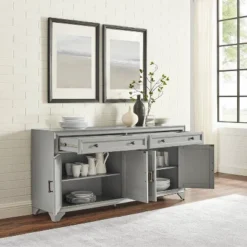 Tara Sideboard Distressed Gray - Crosley -Furniture Haven Shop GUEST fd219f6e 7b30 4018 8832 0f1510f9a0b8