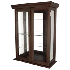 Design Toscano Country Tuscan Hardwood Wall Curio Cabinet: Ebony Black Finish -Furniture Haven Shop GUEST fe30f642 cb04 4487 894c f3f5310bf012