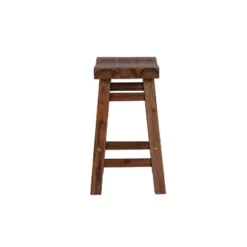 Set Of 2 18" Sonoma Saddle Stools Wire Brushed Finish Chestnut - Boraam -Furniture Haven Shop GUEST ff2fbd10 5386 4365 bc6d 5a04e3e5e44e