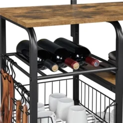 Yaheetech Kitchen Storage Shelves With 10 Hooks -Furniture Haven Shop GUEST ff66b3d7 e13f 41ae 9f5d dc53c82d200b