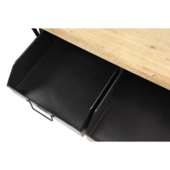 Industrial Rolling Cart Black - Olivia & May -Furniture Haven Shop GUEST ff7a17d9 e785 47d0 91d6 5e2c6335e315